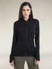 Women's Merino 260 Quantum Long Sleeve Zip Hoodie Black - Icebreaker