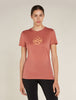 Women's Merino 150 Tech Lite SS Tee Camping Circle Cedar Wood - Icebreaker