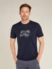 Men's Merino 150 Tech Lite SS Tee Van Life Midnight Navy - Icebreaker