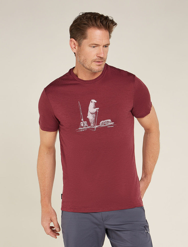 Men's Merino 150 Tech Lite SS Tee Polar Paddle Port - Icebreaker