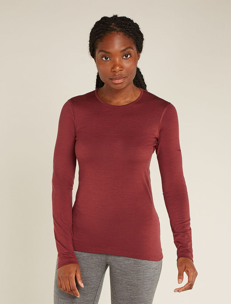 Women's Merino 200 Oasis LS Crewe Port - Icebreaker