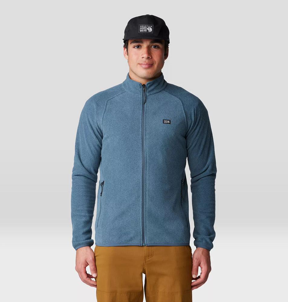 Men's Microchill Full Zip Jacket Moon Blue Heather - Mountain Hardwear