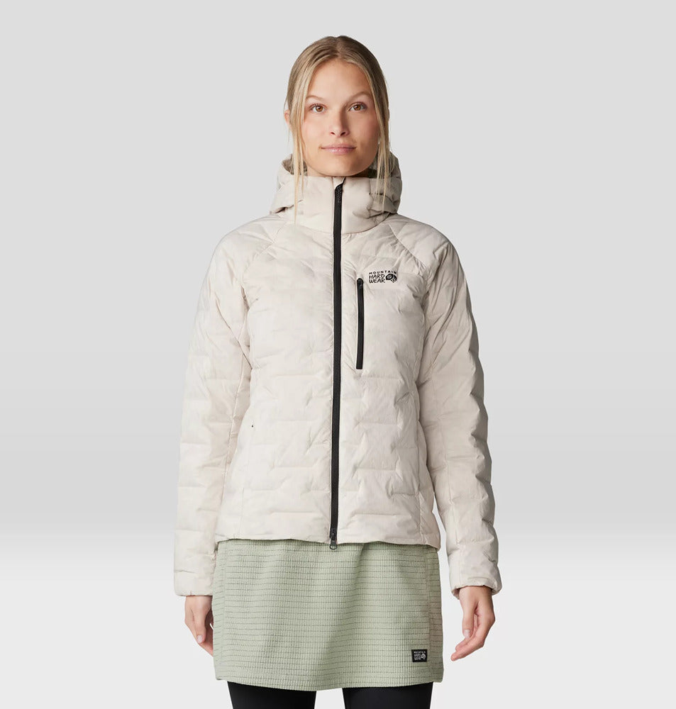 Women's Stretch Down Hoody Talc - Mountain Hardwear