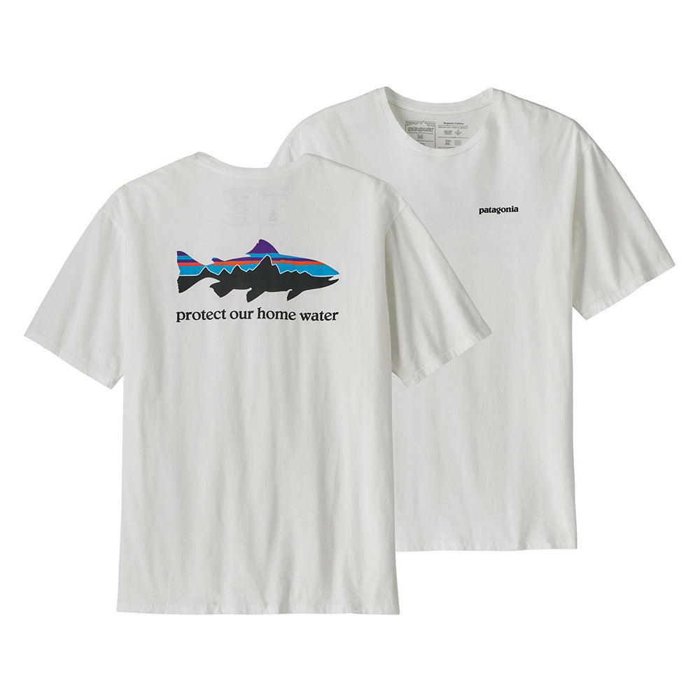 Men's Home Water Trout Organic T-Shirt White - Patagonia