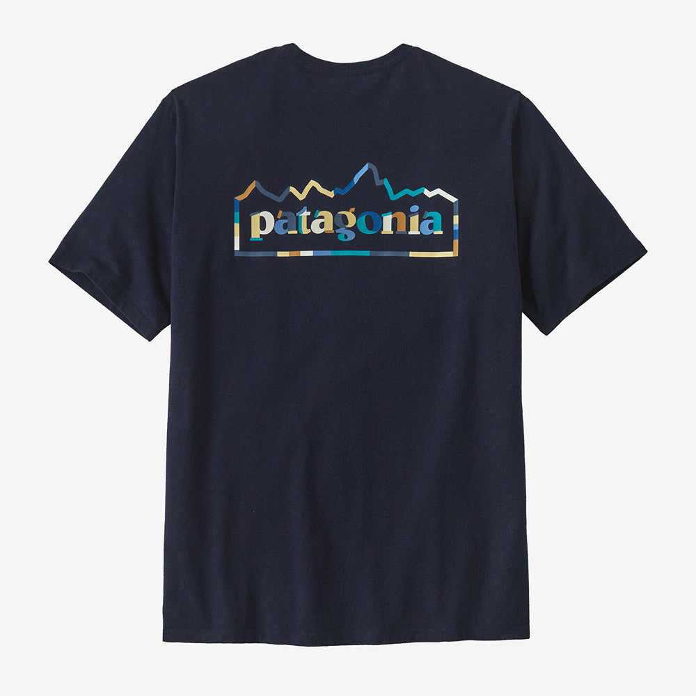 Men's Unity Fitz Roy Responsibili Tee New Navy - Patagonia