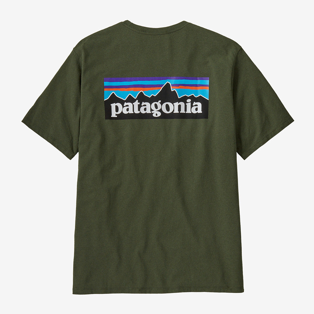 Men's P-6 Logo Responsibili-Tee Torrey Pine Green - Patagonia