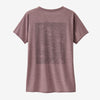 Women's Cap Cool Daily Graphic Shirt Strataspire: Stormy Mauve X-Dye - Patagonia