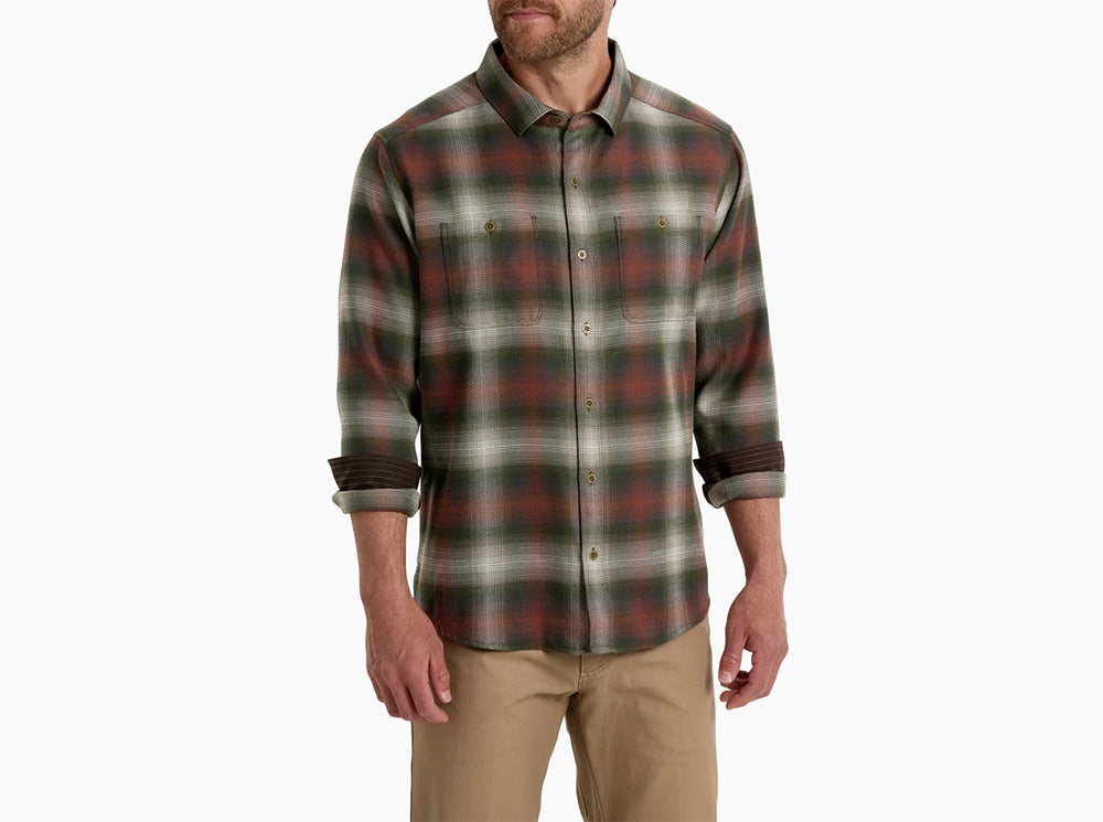 Men's Law Flannel LS Olive Copper - Kuhl