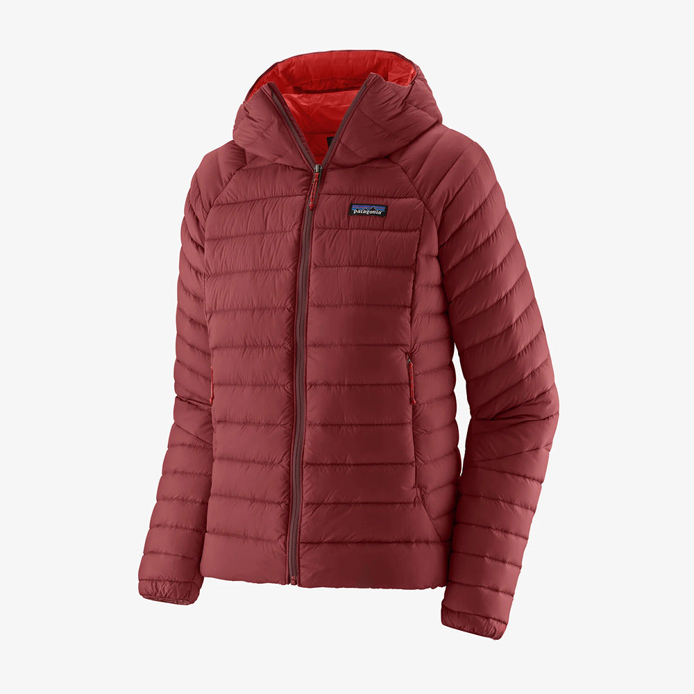 Women's Down Sweater Hoody Oxide Red - Patagonia